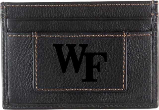Wake Forest University Leather Card Holder