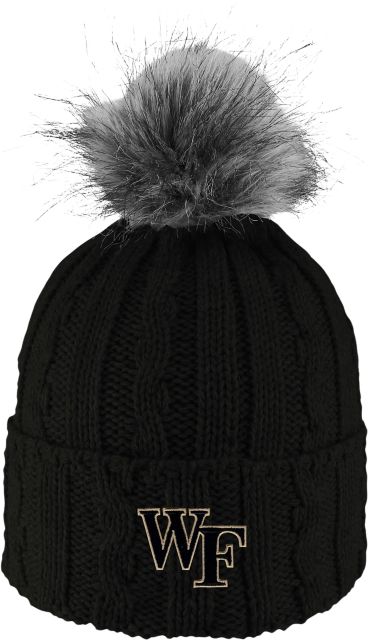 Wake Forest University Women's Fur Pom Beanie