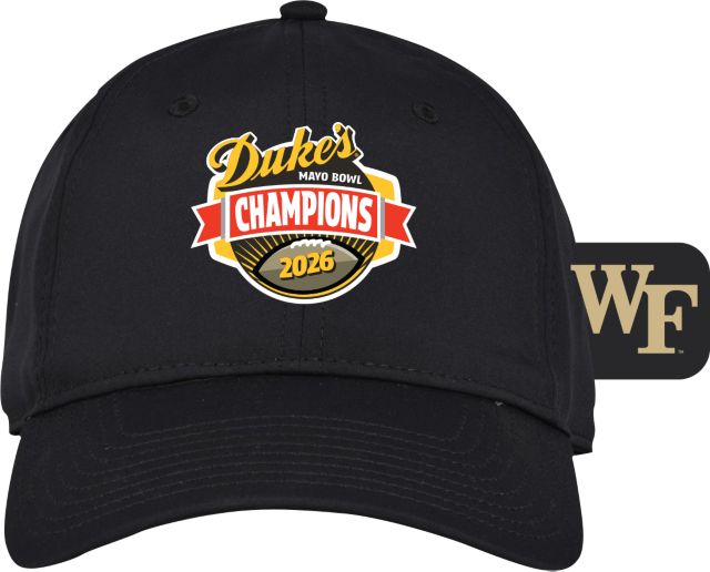 Wake Forest University Football 2026 Mayo Bowl Champions Adjustable Cap