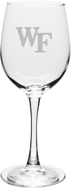 Wake Forest University 12 oz Wineglass