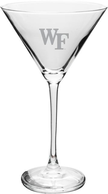 Wake Forest University 10 oz Martini Glass