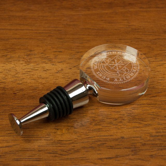 Wake Forest University Crystal Wine Stopper