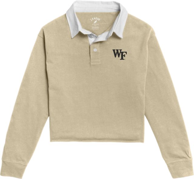 Wake Forest University Women's Authentic 1991 Long Sleeve Collared Cutoff Shirt - ONLINE ONLY