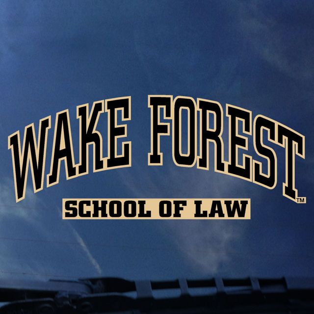 Wake Forest University School of Law Decal