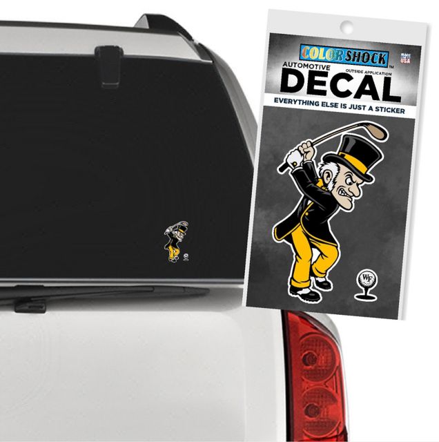 Wake Forest University Demon Deacons Golf Decal