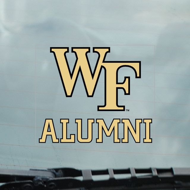 Wake Forest University Alumni Cling Decal