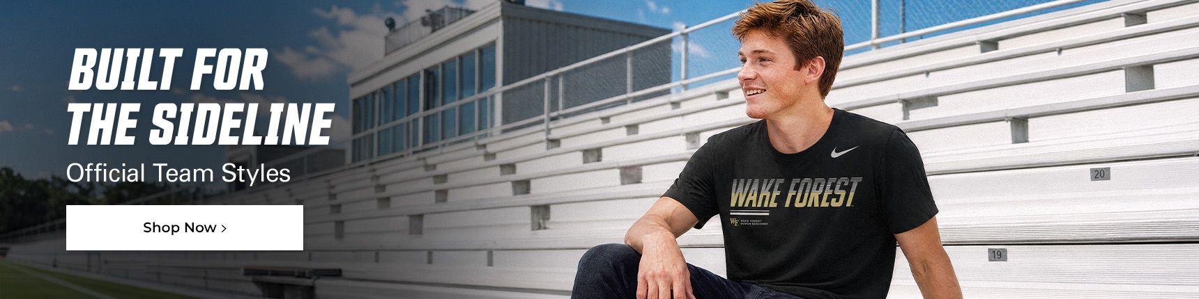 Built for the sideline. Official team styles