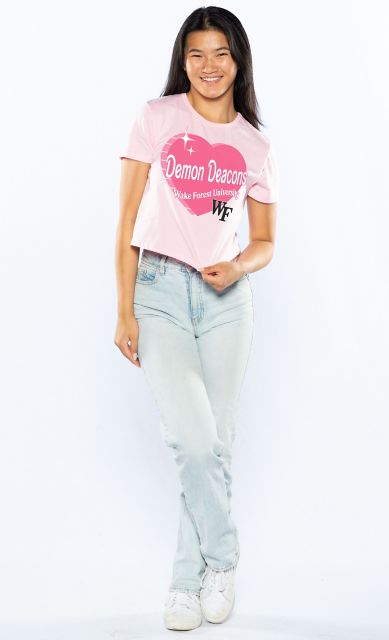 Wake Forest University Women's Demon Deacons Cropped Short Sleeve T-Shirt