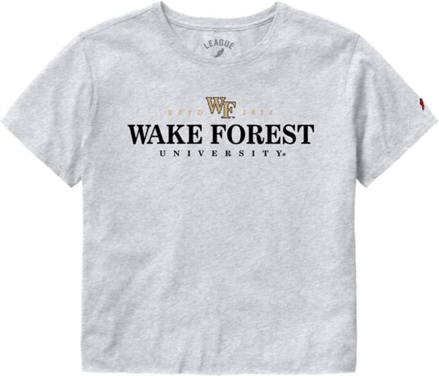 Wake Forest University Demon Deacons Women's Crop Short Sleeve T-Shirt