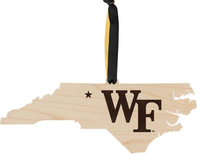Wake Forest University Wood Ornament