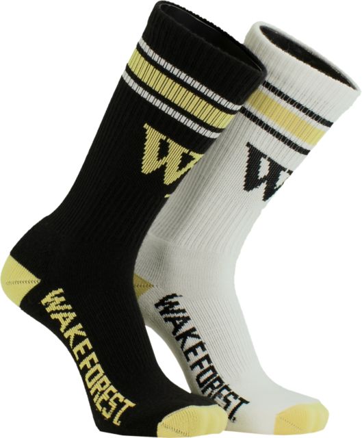 Wake Forest University Crew Socks 2 Pack