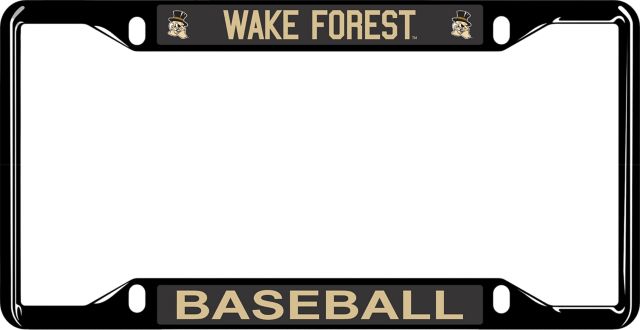 Wake Forest University Baseball License Plate Frame