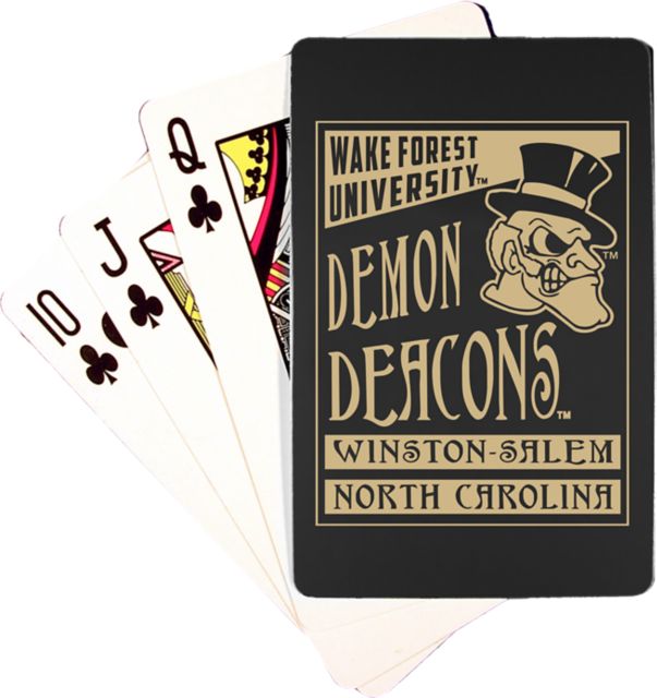 Wake Forest University Demon Deacons Playing Cards