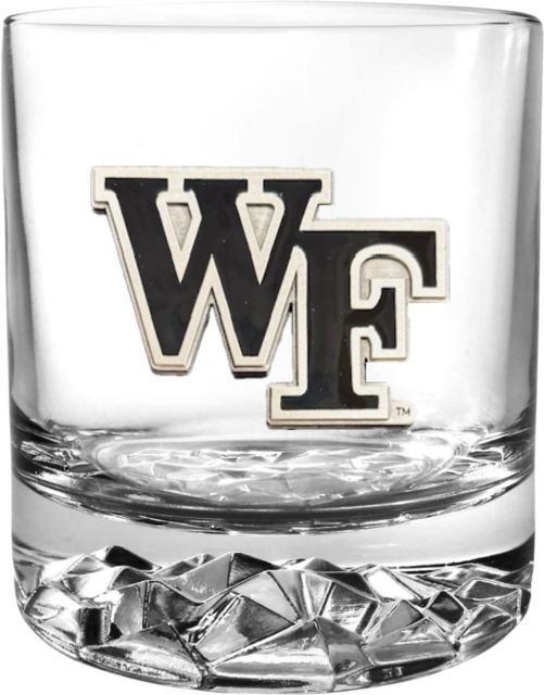 Wake Forest University Round Glass