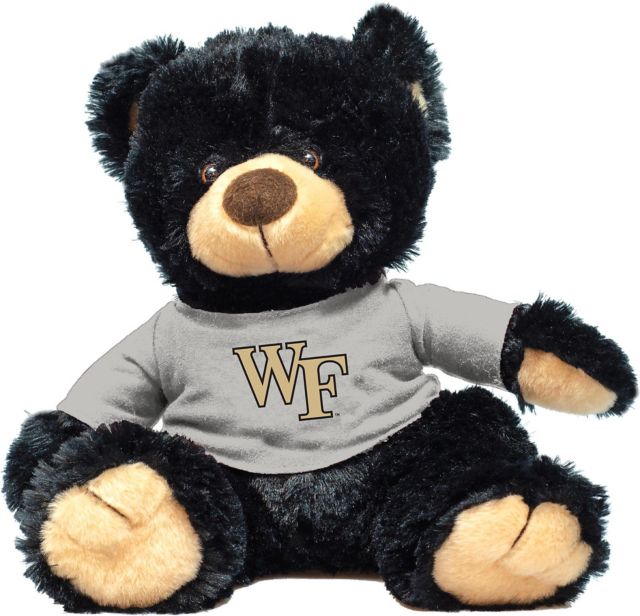 Wake Forest University 12'' Plush Noah Bear - Black - ONLINE ONLY