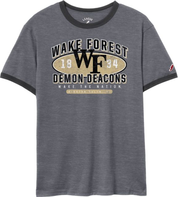 Wake Forest University Demon Deacons Victory Falls Ringer Short Sleeve T-Shirt