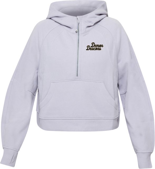 Wake Forest University Women's Scuba Oversized 1/2 Zip Hooded Sweatshirt