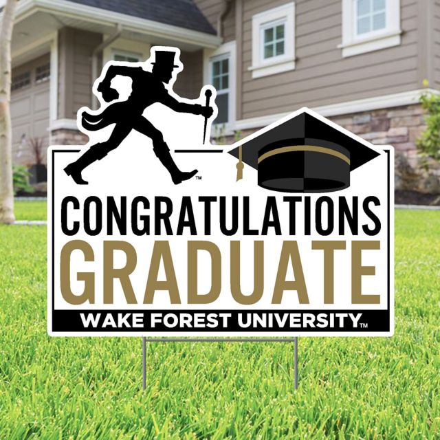 Wake Forest University Grad 22 x 19 Lawn Sign