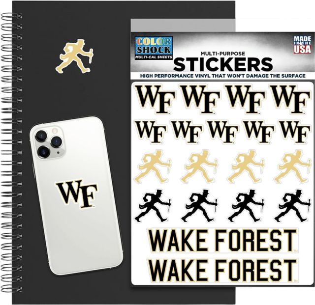Wake Forest University Demon Deacons Sticker Sheet