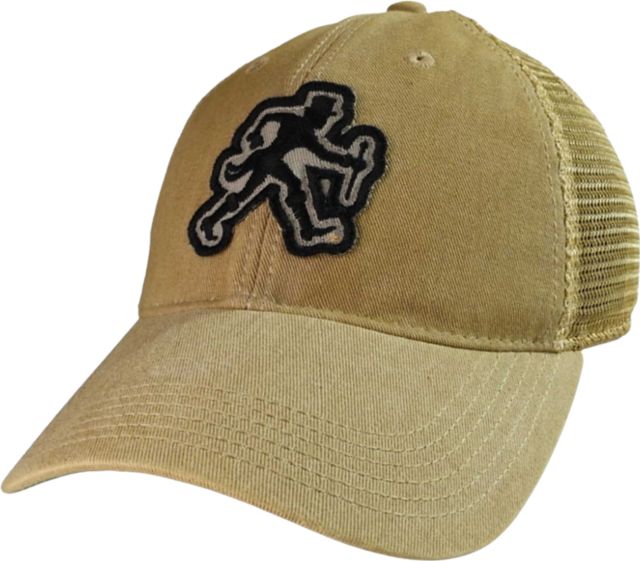 Men's Cactus Side Embroidered Mesh Back Trucker Hat Baseball Cap,  Charcoal/White