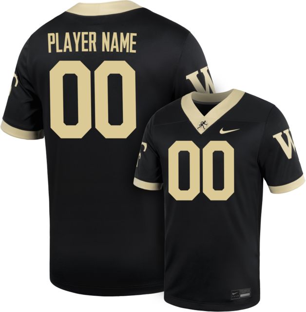 Wake Forest Football Nike Replica Player Name Jersey Numbers 51 99 Wake Forest University