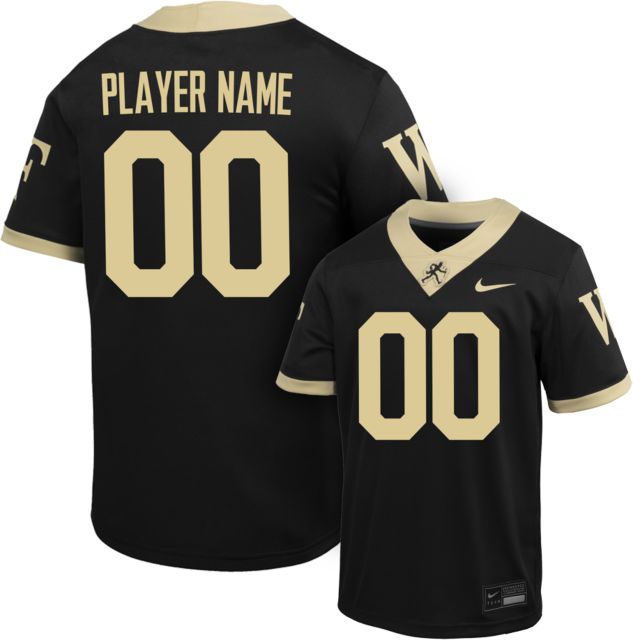 Wake Forest Football Nike Youth Player Name Replica Jersey #51-99