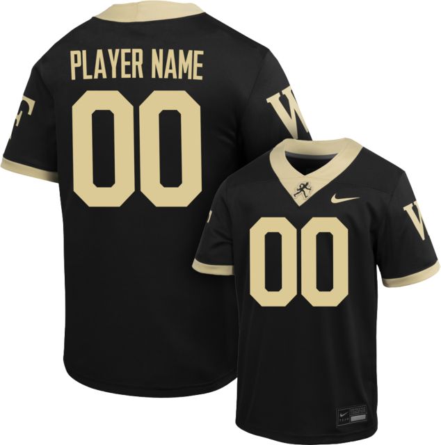 Wake Forest University Football Nike Player Name Youth Replica Jersey