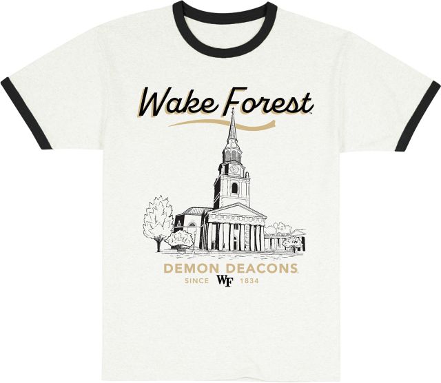 Wake Forest University Demon Deacons Ringer Short Sleeve T-Shirt
