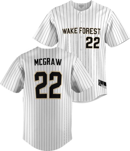 Wake Forest University Baseball #22 McGraw Jersey