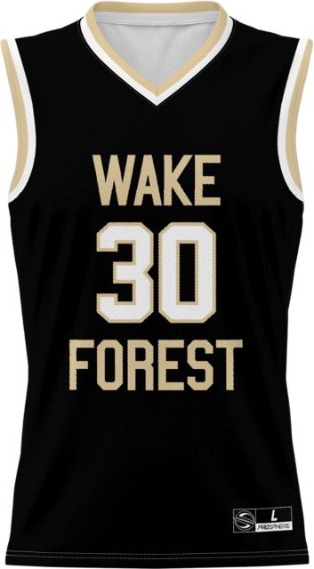Men's ProSphere #1 Black Wake Forest Demon Deacons Football Jersey Size: Small