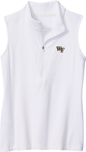 Wake Forest University Women's Abby Sleeveless Zip Polo