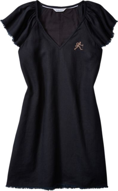 Wake Forest University Demon Deacons Women's Two Palms Flutter-Sleeve Linen Shift Dress