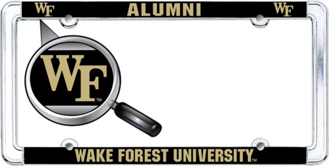 Wake Forest University Alumni Thin Dome License Plate Frame