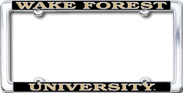 Wake Forest University Thin Dome License Plate Frame