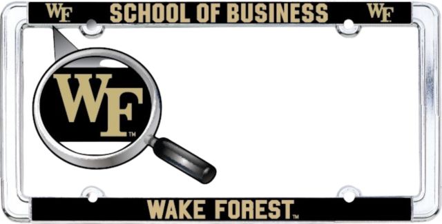 Wake Forest University School of Business License Plate Frame