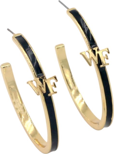 Wake Forest University Hoop Earrings