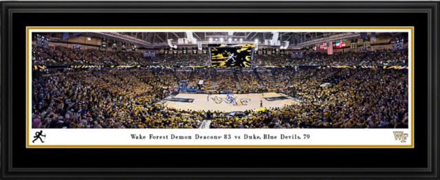 Wake Forest University Deluxe Basketball Framed Print