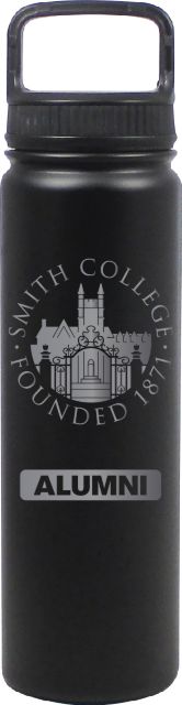 24 oz Matte Black Stainless Steel Water Bottle Alumni