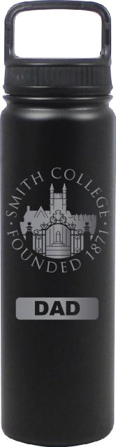 24 oz Matte Black Stainless Steel Water Bottle Dad