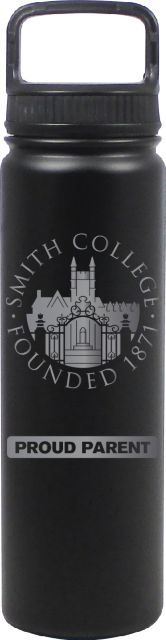 24 oz Matte Black Stainless Steel Water Bottle Proud Parent