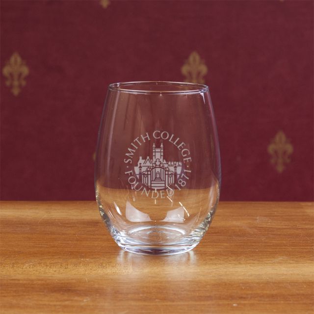 Smith College 15 Oz. Stemless Wine Glass