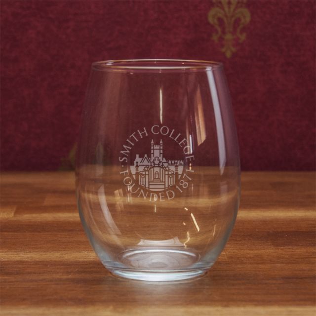 Smith College 21 Oz. Stemless Wine Glass