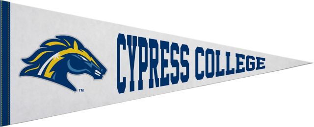 Cypress College 12"X30" Full Color Pennant
