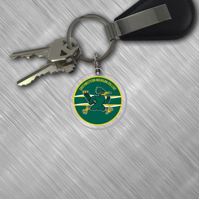Southwestern Michigan College Roadrunners Laser Cut Keytag