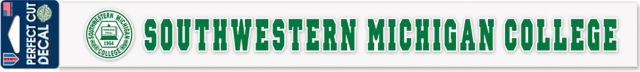 Southwestern Michigan College  2'' x 17'' Perfect Cut Decal