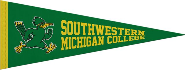 Southwestern Michigan College 9"X24" Full Color Pennant