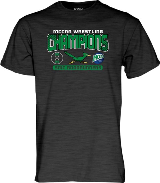 Southwestern Michigan College Roadrunners 2025 Wrestling Champions Short Sleeve T-Shirt