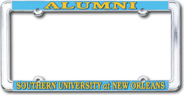 Southern University of New Orleans Alumni Thin Dome License Plate Frame