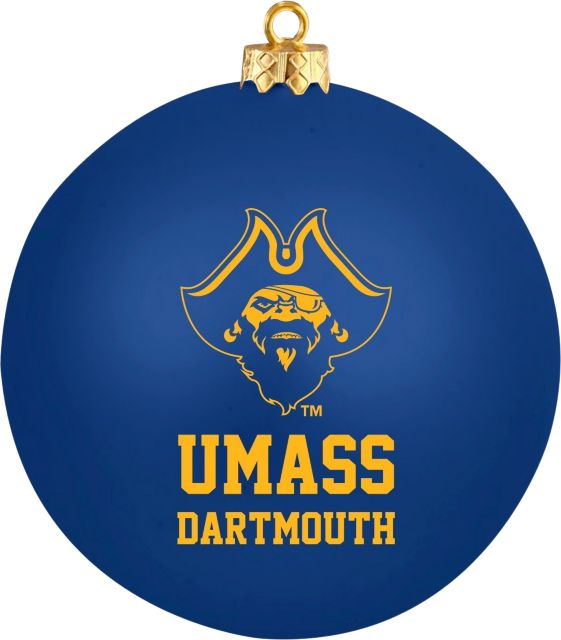 University of Massachusetts Dartmouth Round Shatterproof Ornament