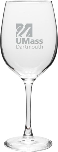 University of Massachusetts Dartmouth 16 oz. Wine Glass